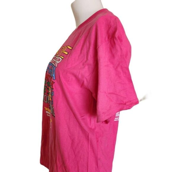 Port & company walk For Hope two T-shirts 100% cotton excellent condition pink g - Picture 3 of 8